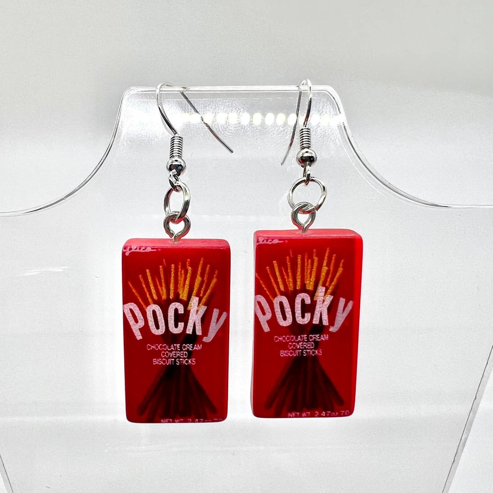 Pocky Earrings - Snack Earrings - Japanese Earrings - Kawaii Earrings